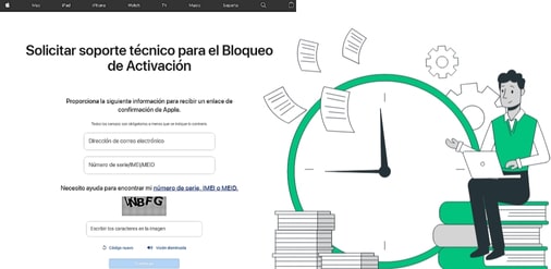 iniciar una solicitud de soporte