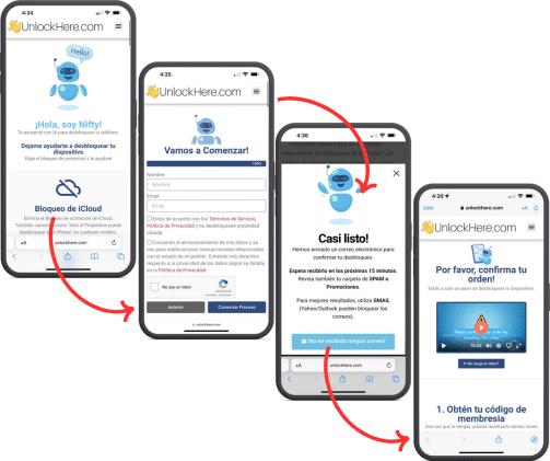 Pasos para desbloquear la pantalla de bloqueo de activación sin contraseña