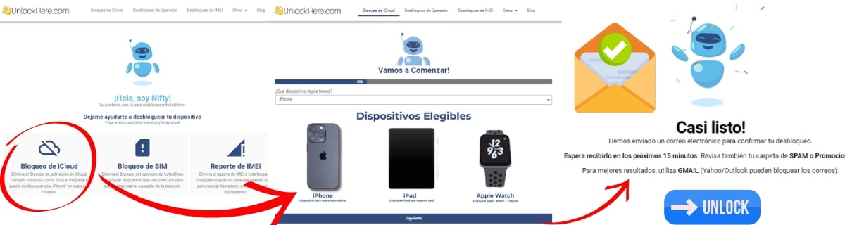 ¿Cómo se elimina el bloqueo de activación de iCloud con UnlockHere?