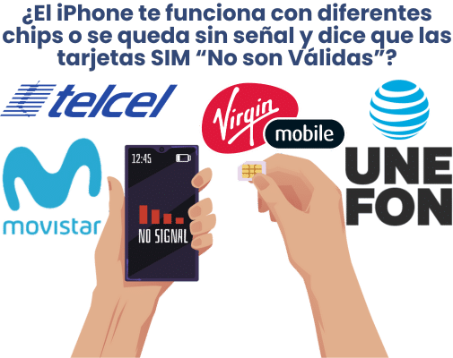 ¿El iPhone te funciona con diferentes tarjetas SIM o se queda sin señal?