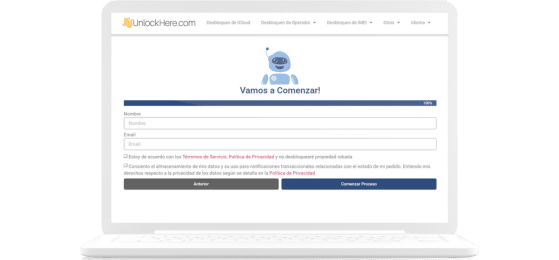 Paso 2: Realiza y envíanos tu orden de desbloqueo 