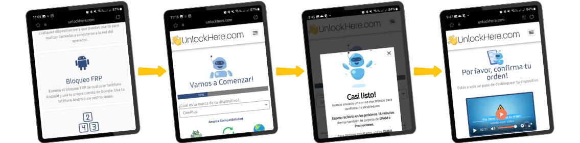 Tutorial Cómo desbloquear tu dispositivo con UnlockHere fácilmente