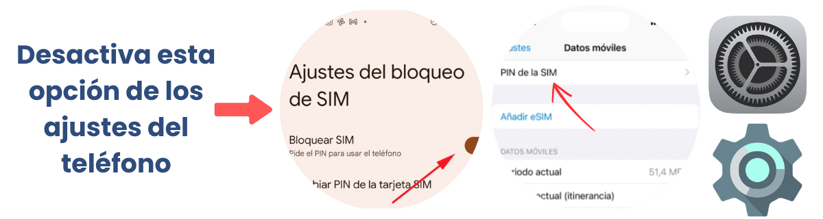 ¿Cómo hacer que la SIM card funcione sin el PIN y el PUK?