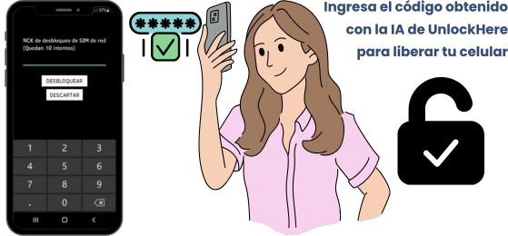¿Cómo ingresar el código de tu dispositivo una vez lo obtengas?