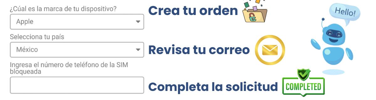 ¿Cómo se hace el proceso con UnlockHere para quitar el bloqueo de SIM Movistar?