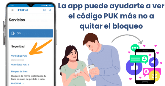 ¿La app de Digi puede desbloquear una tarjeta SIM sin el código PUK?
