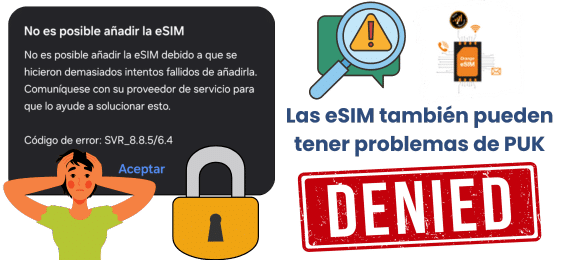 ¿Las eSIM también se pueden bloquear por culpa del PUK?