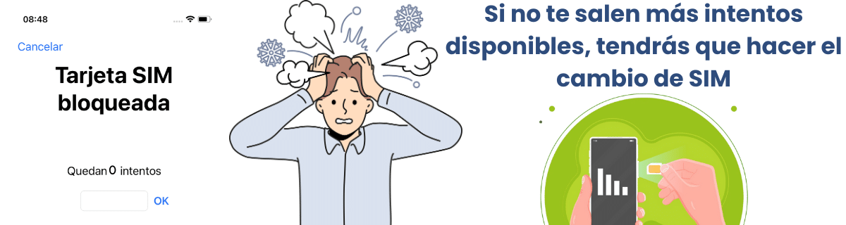 ¿Por qué sale que no tienes intentos disponibles para desbloquear la SIM?