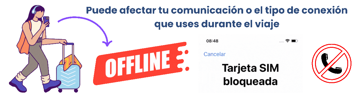 ¿Qué tanto puede afectar el bloqueo de PUK en un chip estando de viaje?