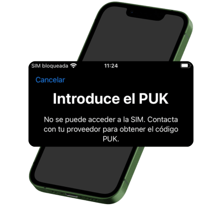 Bloqueo PUK en tarjeta SIM