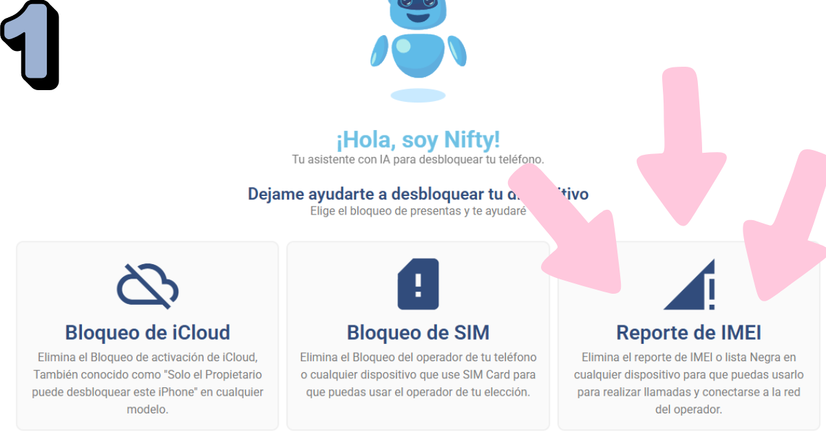 Ilustración del proceso de desbloqueo