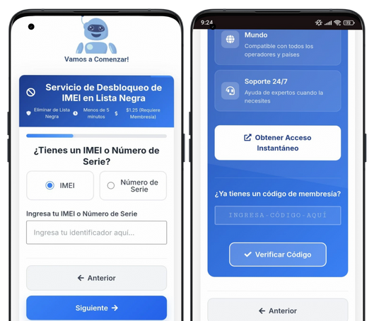 Tutorial de desbloqueo de celular UnlockHere