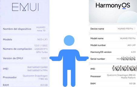 Desde el sistema operativo EMUI o HarmonyOS