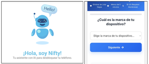 Formulario de UnlockHere