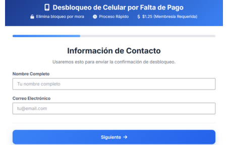 Ingresa tu información