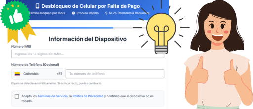 Obtener el PIN de desbloqueo con UnlockHere.com