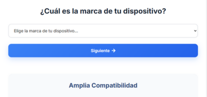 Paso 1: Seleccionar servicio y llenar información