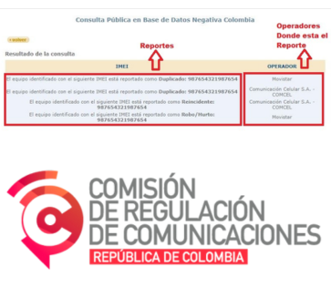 Base de datos de IMEI bloqueado