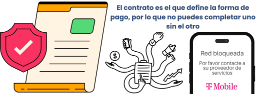 ¿Qué es un bloqueo por impago o contrato pendiente en T-Mobile? - Segunda imagen
