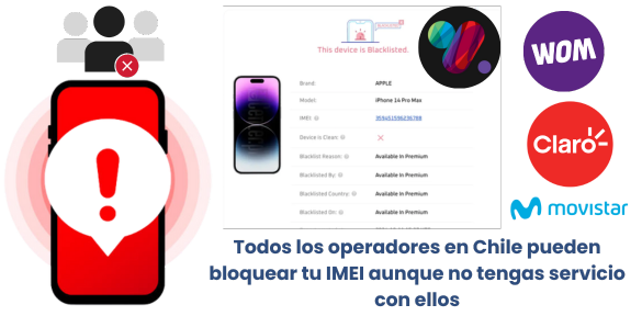 Operadores chilenos que bloquean IMEI