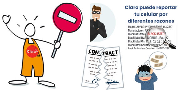Tipos de bloqueos IMEI Claro