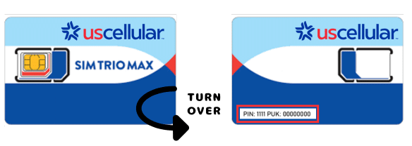 Find your PUK on the SIM Card's Original Packaging