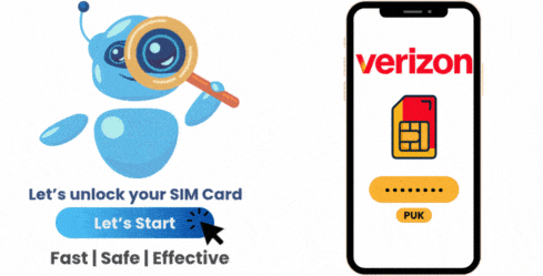Forgot SIM PIN PUK Get your Unlock PUK Code Verizon Now!