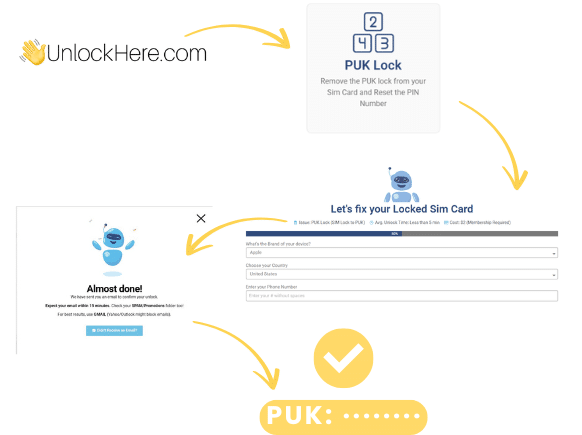 How do I Unlock my SIM Card with UnlockHere Steps