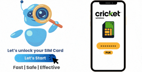 How do I get the Unlock PUK Code Cricket to fix my SIM Card