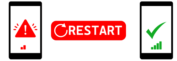 Restart your phone and check for minor glitches