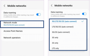 Try Switching between Networks