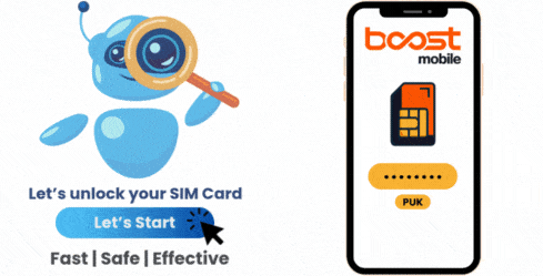 Unlock PUK Code Boost Mobile Solutions for any SIM Card