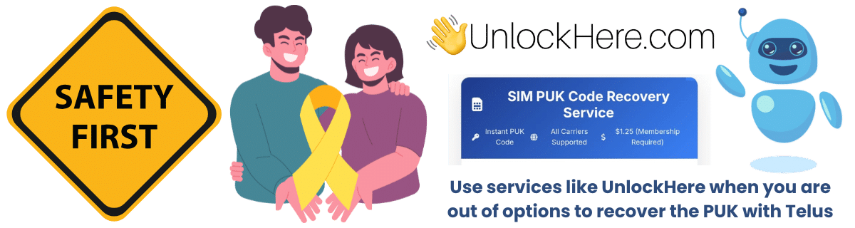 Is it safe to use third-party tools to unlock a Telus SIM?