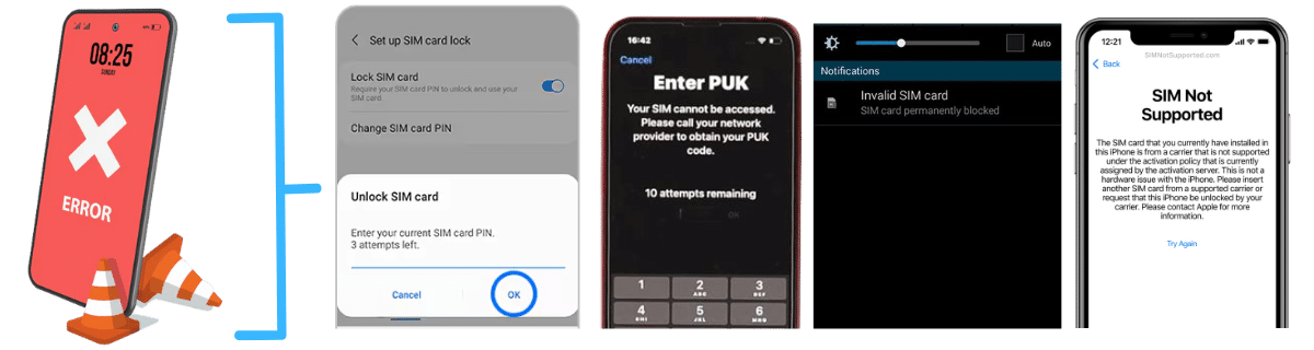 SIM Unlock Errors